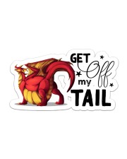 Dragon - Tail - Get Off My Tail - Sticker Sticker - Single (Horizontal) front