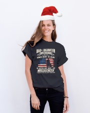 dad and daughter Classic T-Shirt lifestyle-holiday-crewneck-front-1