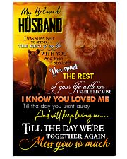 MY ANGEL HUSBAND - LION - MISS YOU 16x24 Poster front