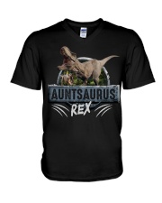 Saurus - Auntsaurus Rex - T-shirt V-Neck T-Shirt tile