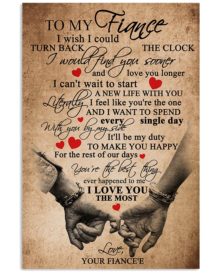 TO MY FIANCE 16x24 Poster