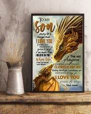 MOM TO SON - YELLOW - FOREVER 16x24 Poster lifestyle-poster-3