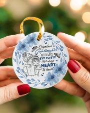 Grandma to Granddaughter - Not Always Eye to eye Circle ornament - single (porcelain) aos-circle-ornament-single-porcelain-lifestyles-08