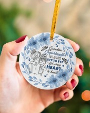 Grandma to Granddaughter - Not Always Eye to eye Circle ornament - single (porcelain) aos-circle-ornament-single-porcelain-lifestyles-09