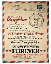 To Daughter - You Are Not With me Small Fleece Blanket - 30" x 40" front