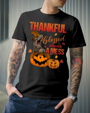 Halloween - Thankful Blessed And Kind Of A Mess Classic T-Shirt lifestyle-mens-crewneck-front-6