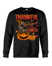 Halloween - Thankful Blessed And Kind Of A Mess Crewneck Sweatshirt tile