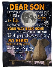 TO SON - ELEPHANT - WHEREVER Small Fleece Blanket - 30" x 40" front