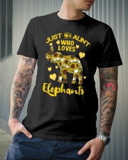 Just an aunt who loves elephants Classic T-Shirt lifestyle-mens-crewneck-front-6