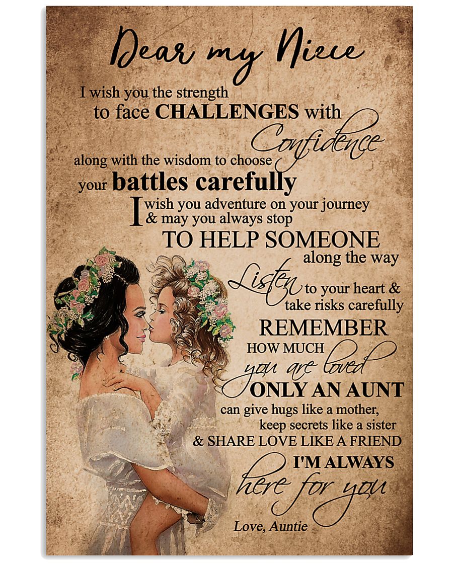 DEAR MY NIECE 16x24 Poster