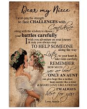 DEAR MY NIECE 16x24 Poster front