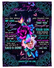 To My Mother-in-law - Fleece Blanket Small Fleece Blanket - 30" x 40" front