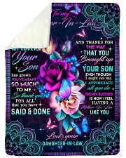 To My Mother-in-law - Fleece Blanket Sherpa Fleece Blanket tile