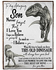 MOM TO SON Large Fleece Blanket - 60" x 80" front