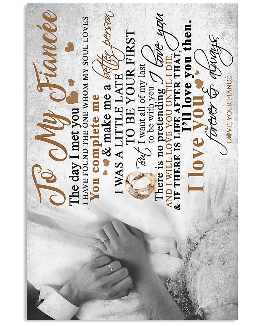 TO MY FIANCE'E 16x24 Poster