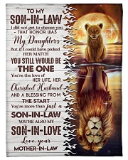 To My Son-in-law - Lion - The One - Fleece Blanket Fleece Blanket tile
