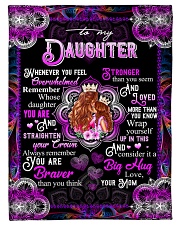 To My Daughter - Queen And Princess - Whenever Small Fleece Blanket - 30" x 40" front