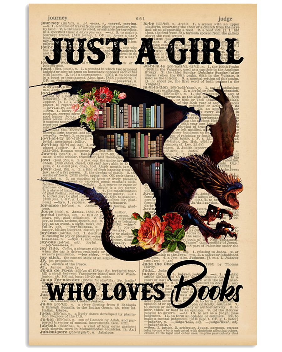 POSTER- BOOK DRAGON - JUST A GIRL 16x24 Poster