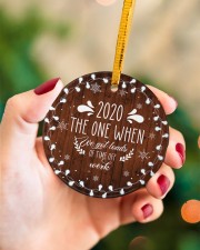 Christmas - Virus Corona - 2020 Circle ornament - single (porcelain) aos-circle-ornament-single-porcelain-lifestyles-09