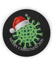 Virus - Merry Christmas - Circle Ornament Circle Ornament (Wood tile
