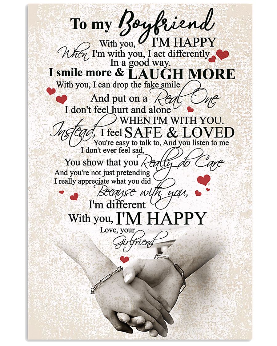 TO MY BOYFRIEND 16x24 Poster