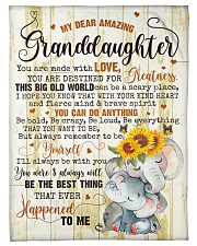Grandma and Grandpa to Granddaughter - You Are Mad Small Fleece Blanket - 30" x 40" front