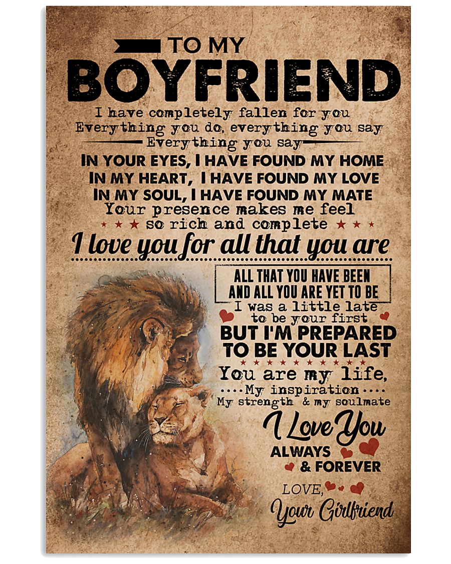 TO MY BOYFRIEND 16x24 Poster