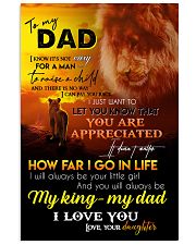 TO MY DAD - LION - I LOVE YOU 16x24 Poster front