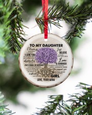 To My Daughter- Always Remember How Much Circle ornament - single (porcelain) aos-circle-ornament-single-porcelain-lifestyles-07