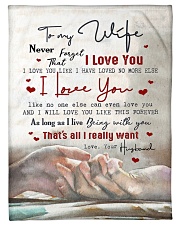 To My Wife - Never Forget Taht I love You Small Fleece Blanket - 30" x 40" front