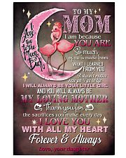 TO MY MOM - FLAMINGO - THANK YOU 16x24 Poster front
