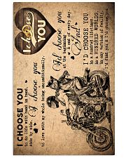 To Wife - Motorcycling - I Choose You - Poster 16x24 Poster front