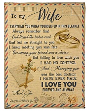 To My Wife - Letter - Everytime You Wrap Yourself Fleece Blanket tile