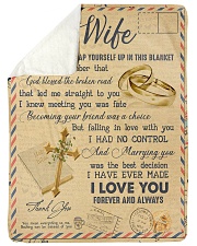To My Wife - Letter - Everytime You Wrap Yourself Sherpa Fleece Blanket tile