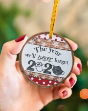 Christmas - Covid 2020 Circle ornament - single (porcelain) aos-circle-ornament-single-porcelain-lifestyles-09