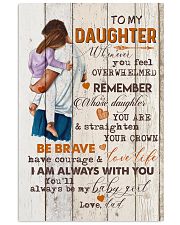 TO MY DAUGHTER - HUGGING - WHENEVER YOU FEEL 16x24 Poster front