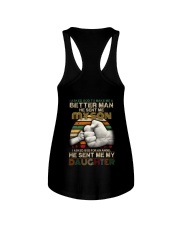I asked God to make me a better man he sent me Ladies Flowy Tank thumbnail