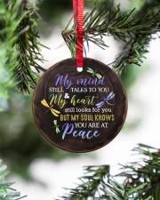 My Mind Still Talks To You - Dragonfly Circle ornament - single (porcelain) aos-circle-ornament-single-porcelain-lifestyles-07