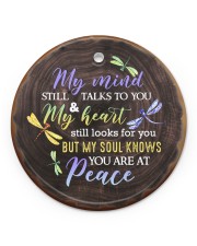 My Mind Still Talks To You - Dragonfly Circle ornament - single (porcelain) front