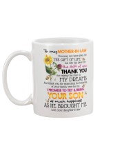 TO MY MOTHER-IN-LAW - SHAMROCK - THANK YOU Mug back