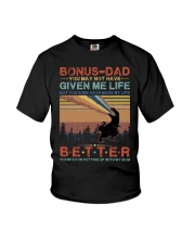 T-SHIRT - TO MY BONUS DAD - DINOSAUR Youth T-Shirt tile