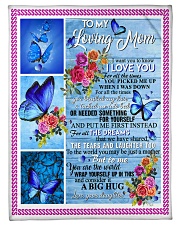To My Mom - Butterfly - Fleece Blanket Fleece Blanket tile