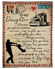 Dad to Daughter Trucker - Whenever You Feel Small Fleece Blanket - 30" x 40" front