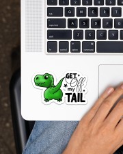 Dinosaur - Tail - Get Off My Tail - Sticker Sticker - Single (Horizontal) aos-sticker-single-horizontal-lifestyle-front-11