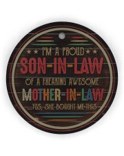 I'm A Proud Son-in-law of A Freaking Awesome Circle Ornament (Wood tile