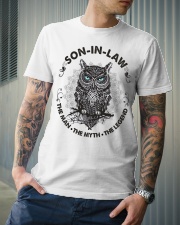 SON-IN-LAW - OWL - THE MAN THE MYTH THE LEGEND Classic T-Shirt lifestyle-mens-crewneck-front-6