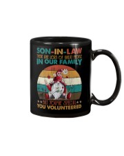To My Son-in-law - Hippie - You Volunteered Mug tile