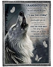 Grandpa to Granddaughter - Just Do Your Best Large Fleece Blanket - 60" x 80" front