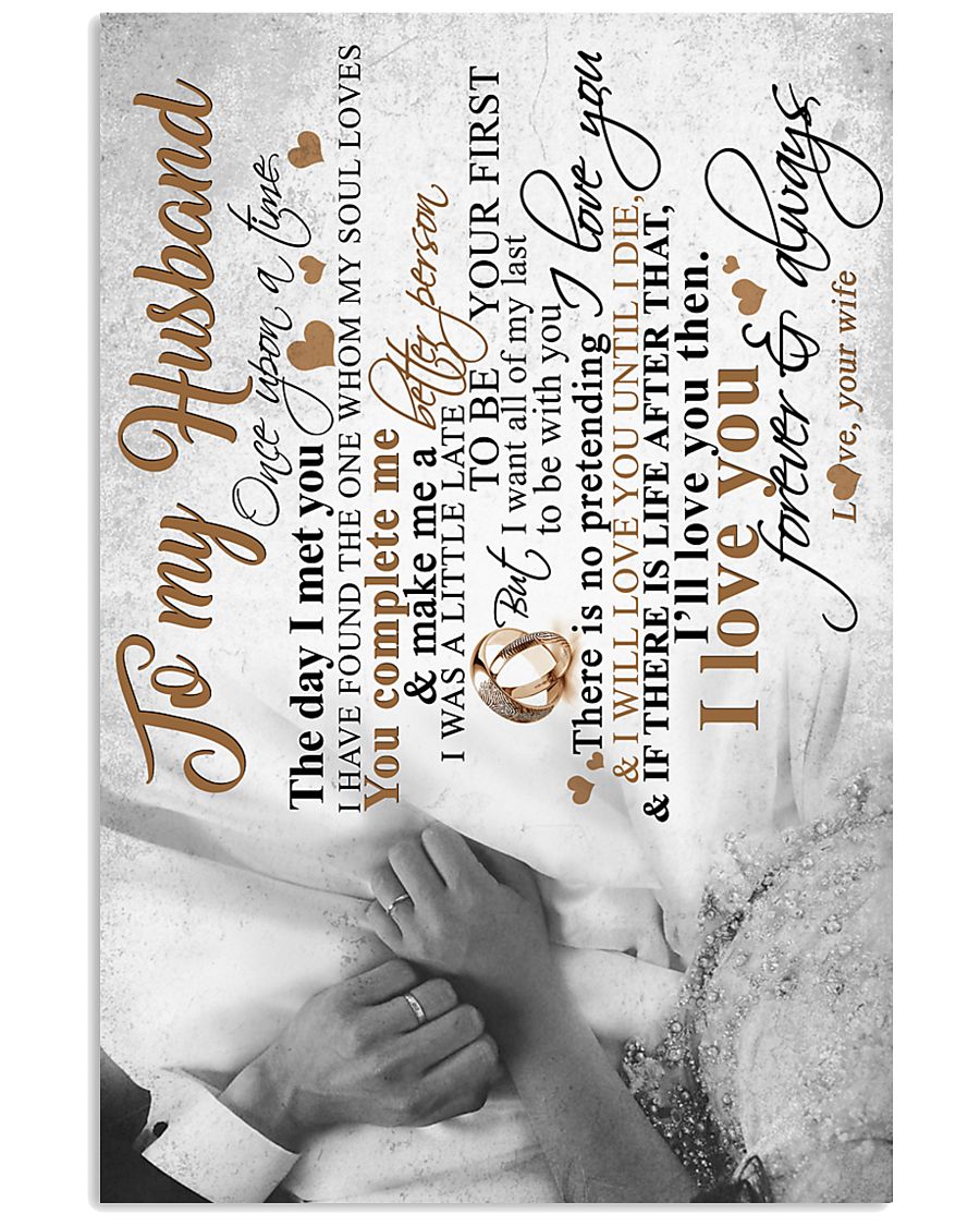 TO MY HUSBAND 16x24 Poster