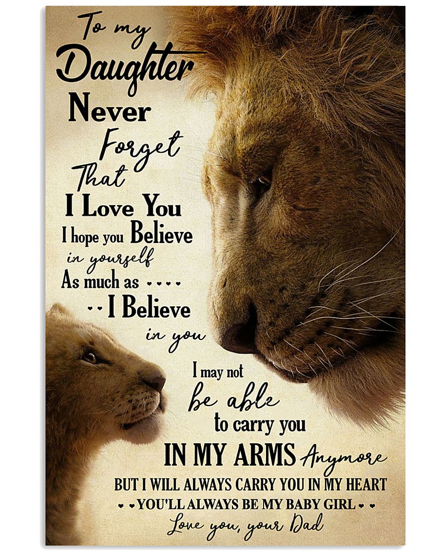 DAD TO DAUGHTER 16x24 Poster